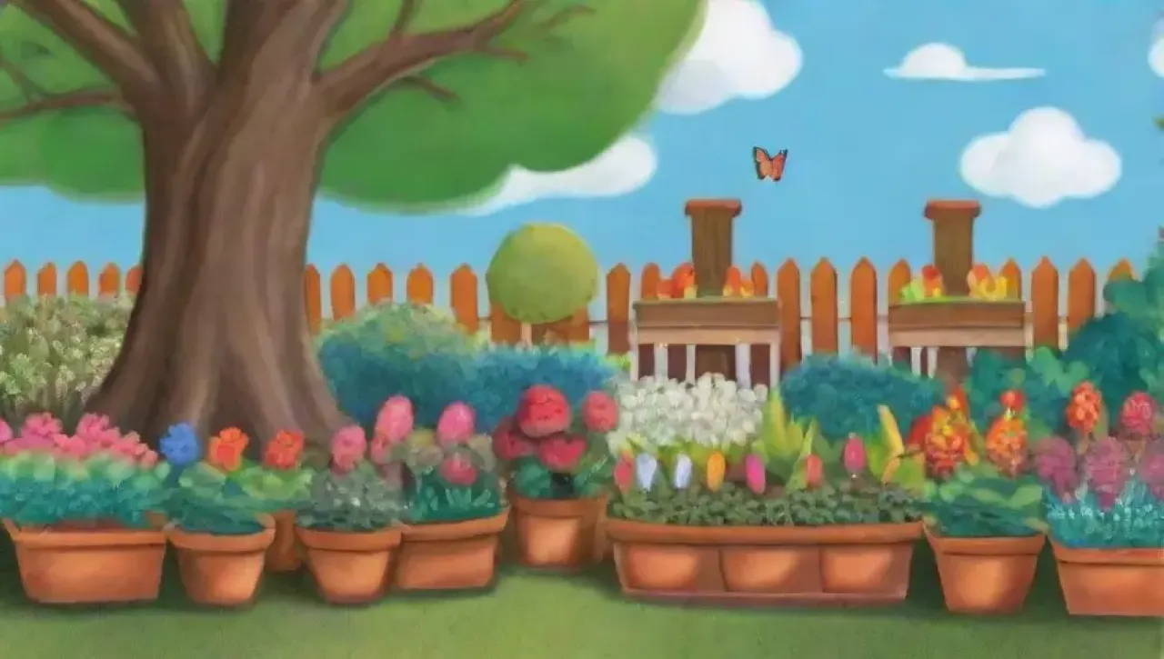 Un jardín vibrante y lleno de vida