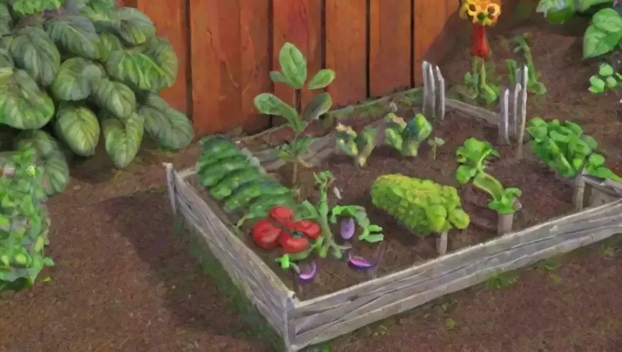Un jardín vibrante y lleno de vida en armonía con la naturaleza
