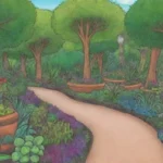 Cuatro jardines con plantas vibrantes y biodiversidad