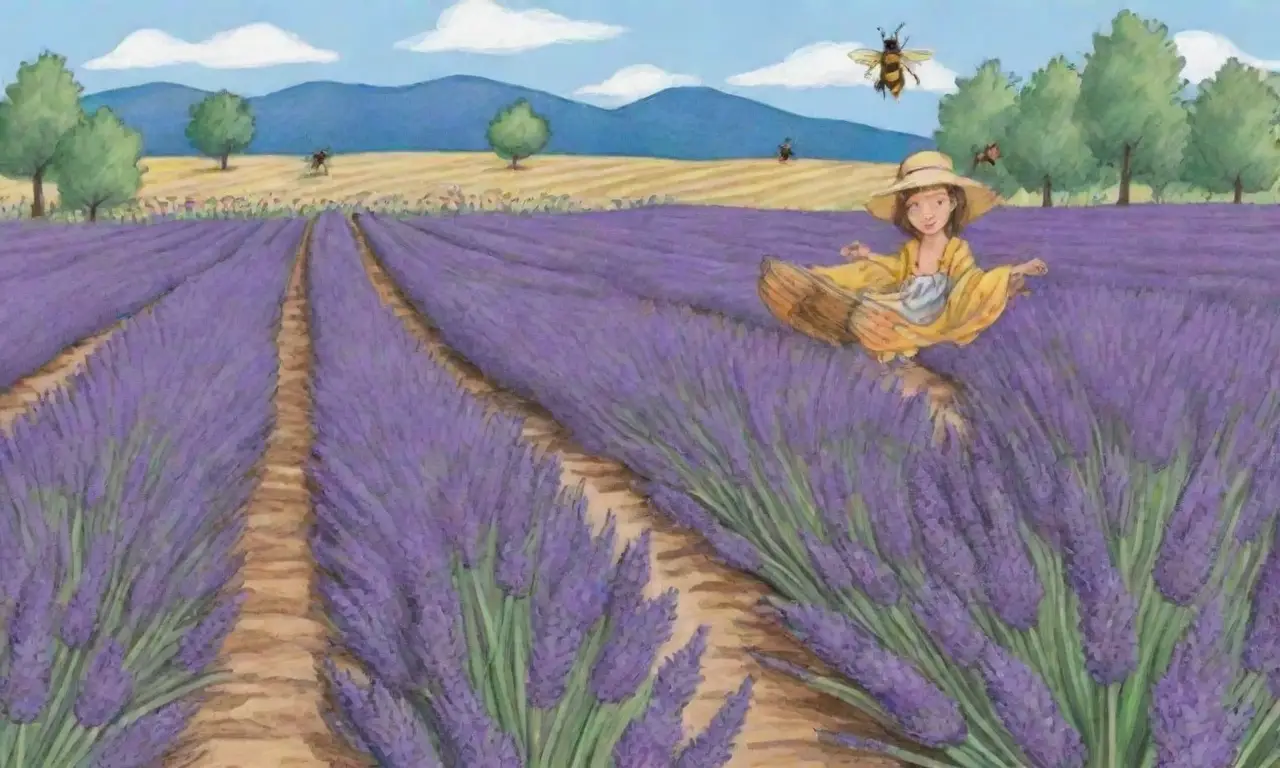 Campo de lavanda con flores moradas y cuidado estacional