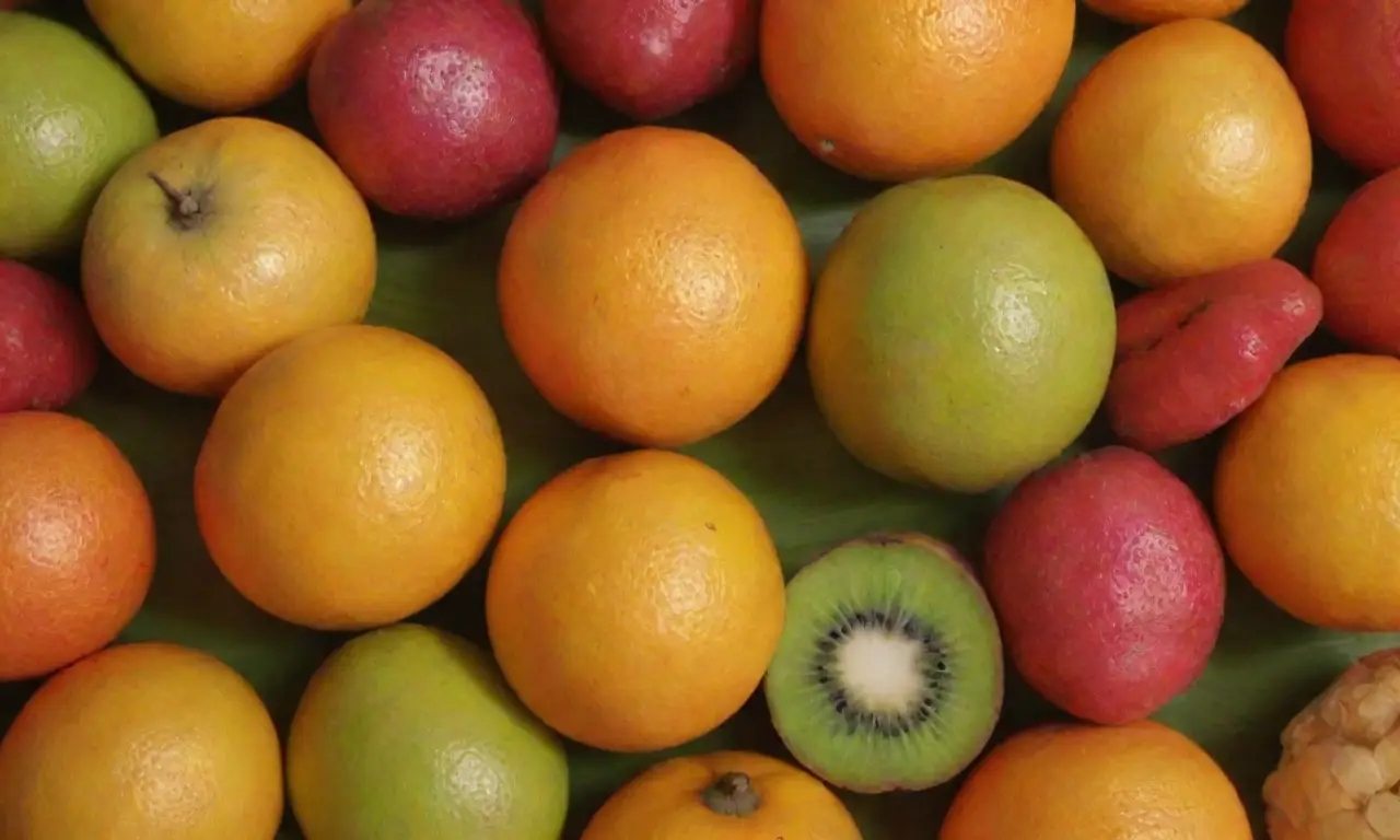 Las frutas tropicales son coloridas