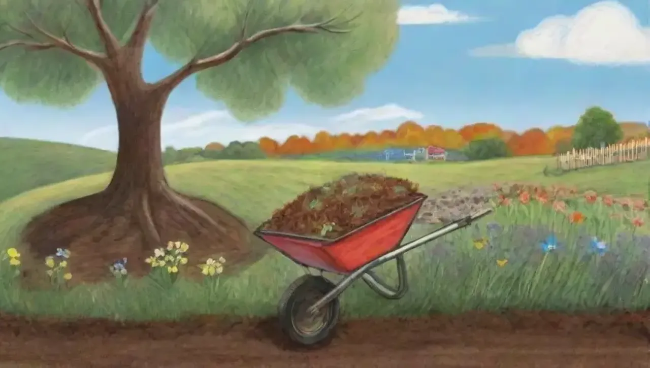 Un paisaje agrícola vibrante y lleno de vida