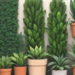 Jardines verticales de plantas verdes y texturizadas que embellecen la ciudad
