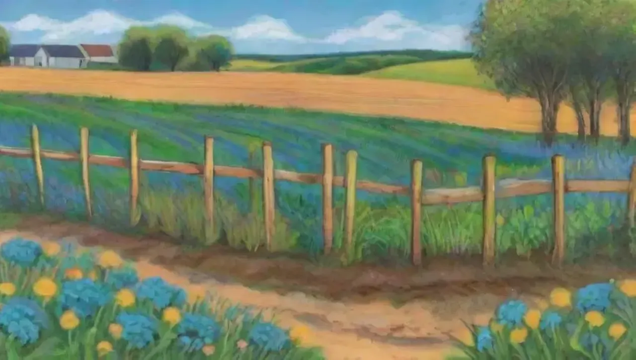 Un paisaje rural vibrante y lleno de vida