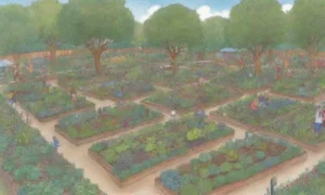 Jardines comunitarios vibrantes promueven unidad