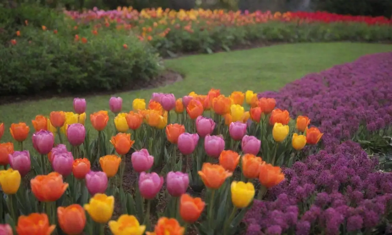 Guía para plantar bulbos coloridos con ideas de diseño y calendario