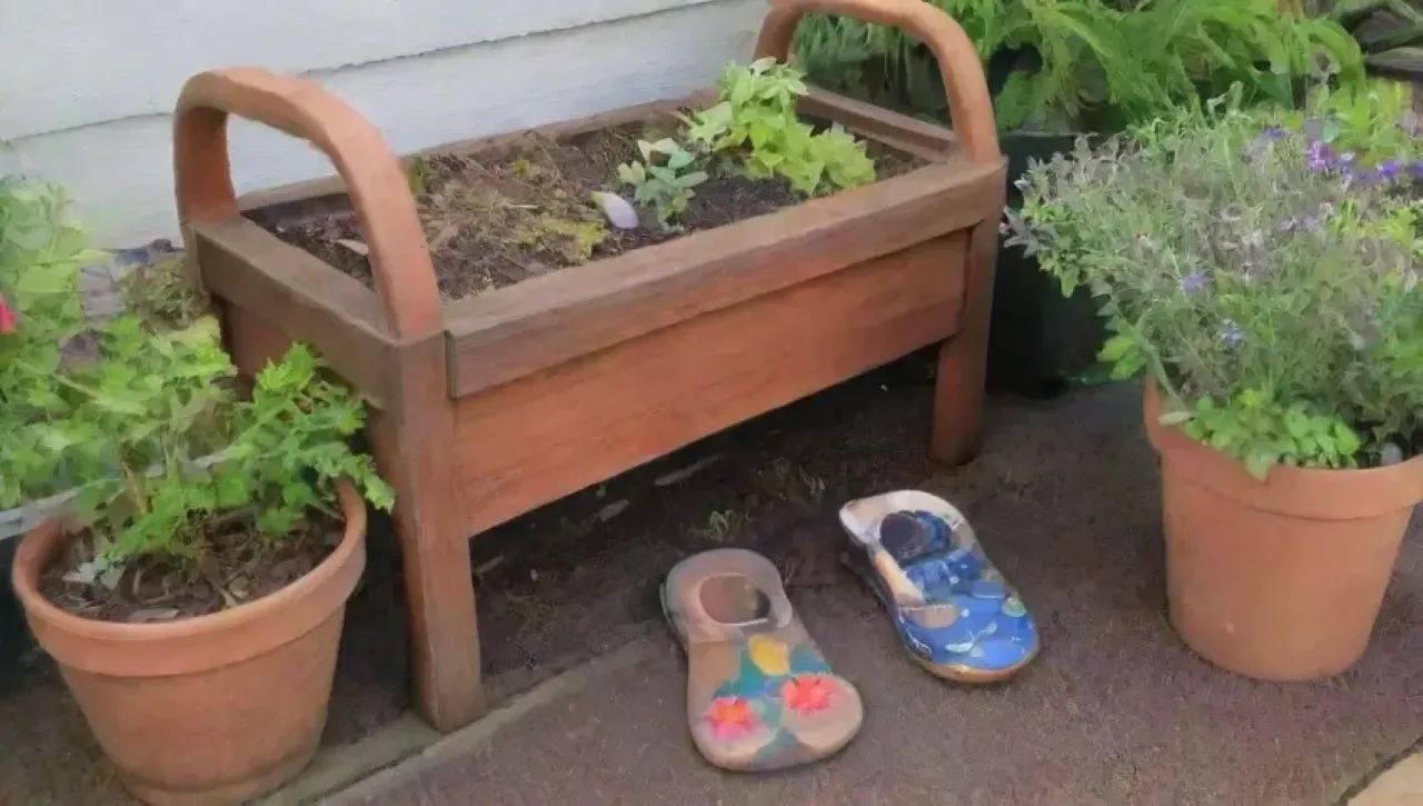 Un jardín vibrante y sereno lleno de vida y belleza natural