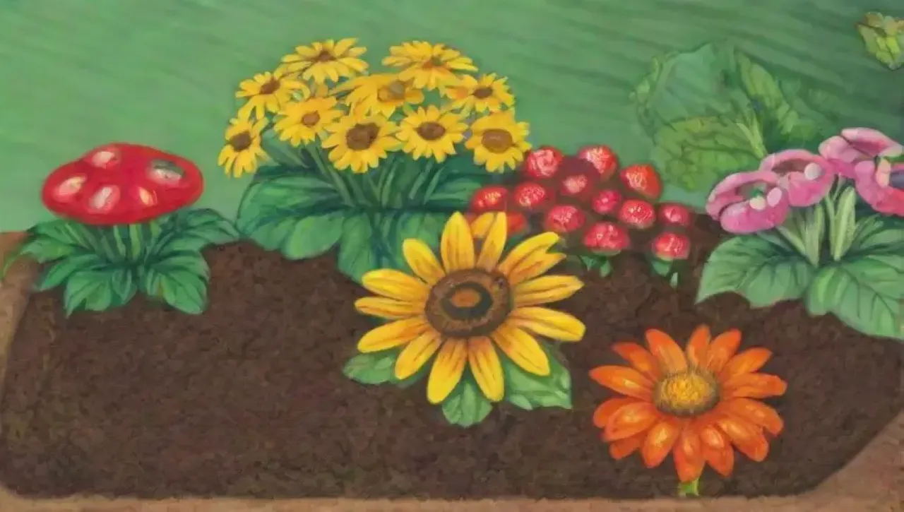 Un jardín vibrante y lleno de vida