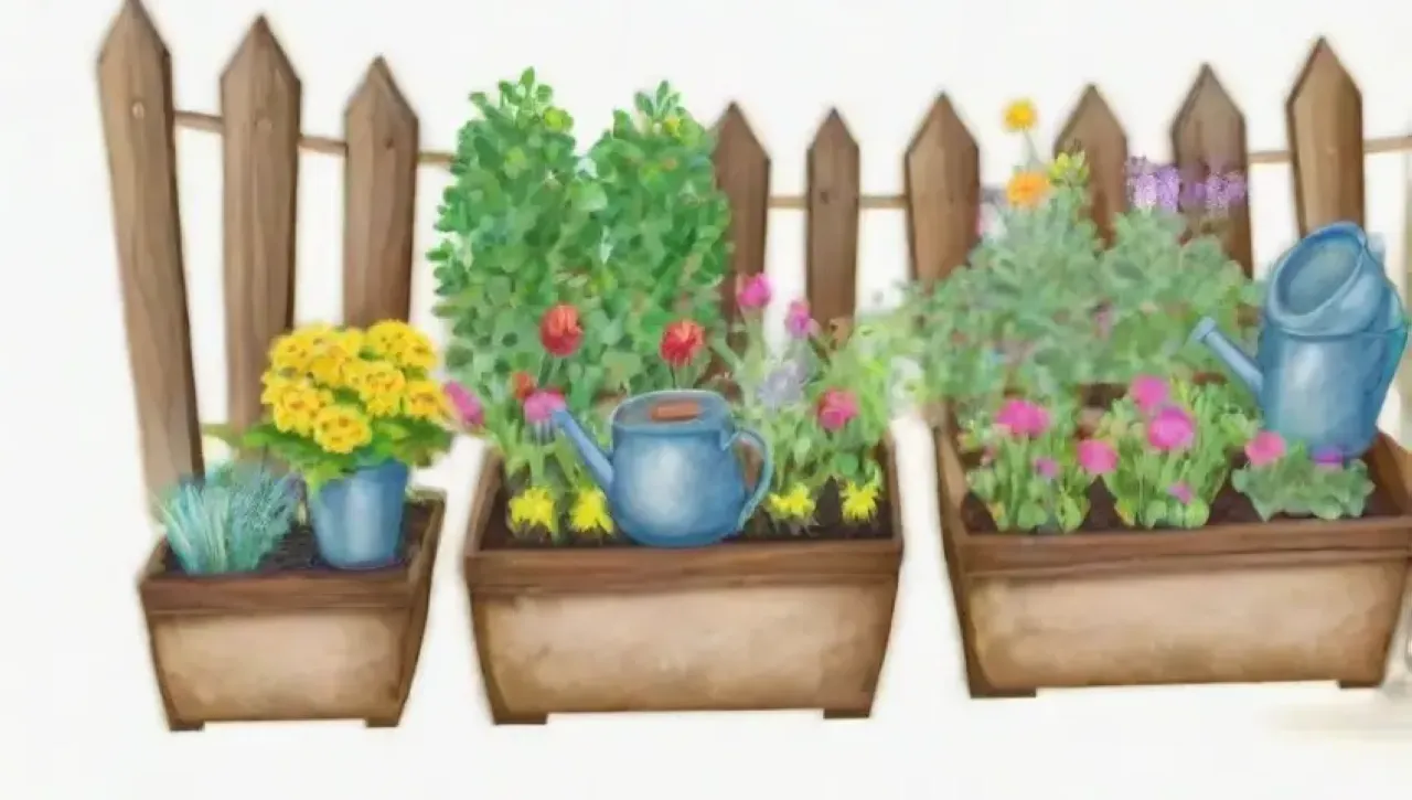 Un jardín vibrante y lleno de vida