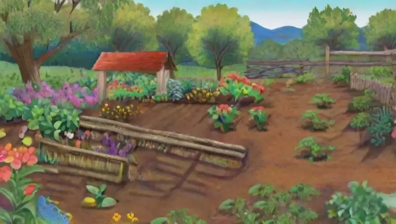 Un paisaje agrícola vibrante y diverso, lleno de vida y sostenibilidad