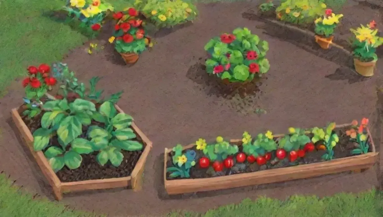 Un jardín vibrante y lleno de vida