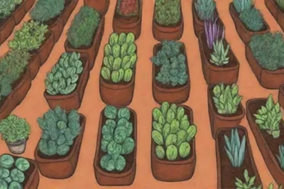 Cultivos vibrantes en un espacio eficiente