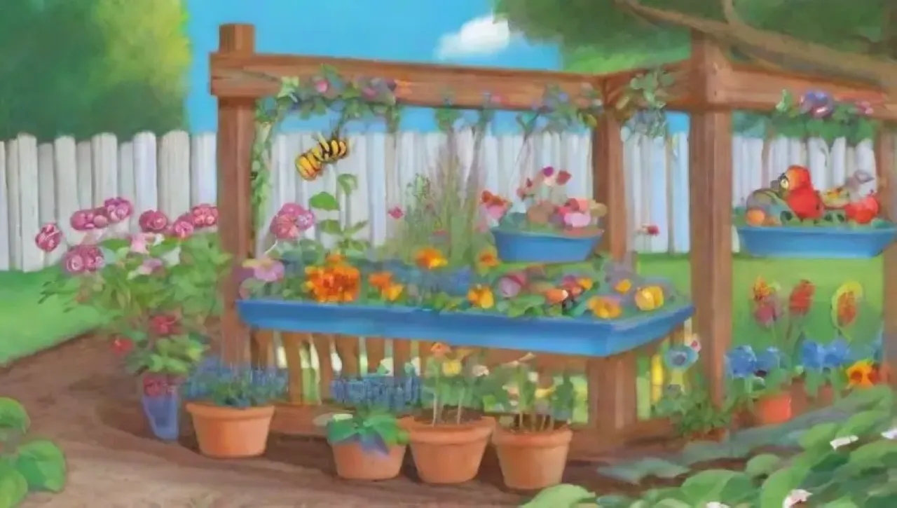 Un jardín vibrante y lleno de vida