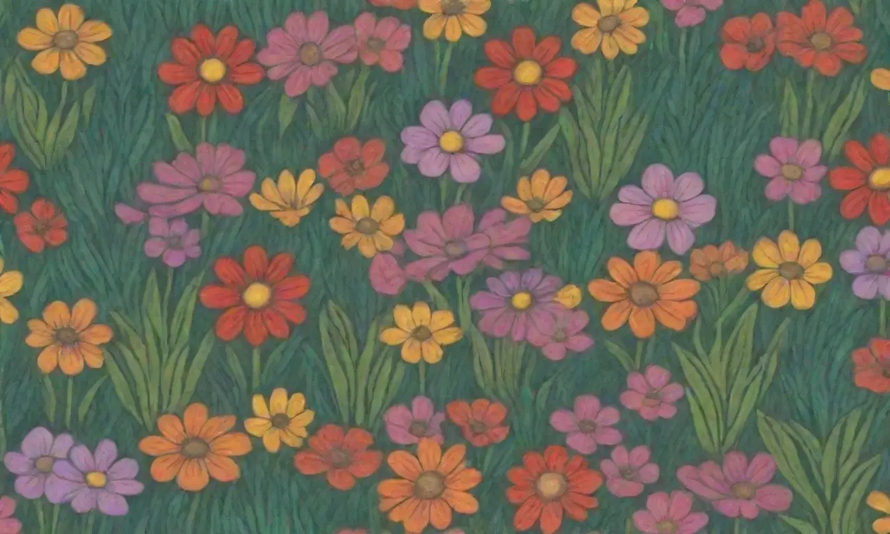 Flores vibrantes y jardín ecológico