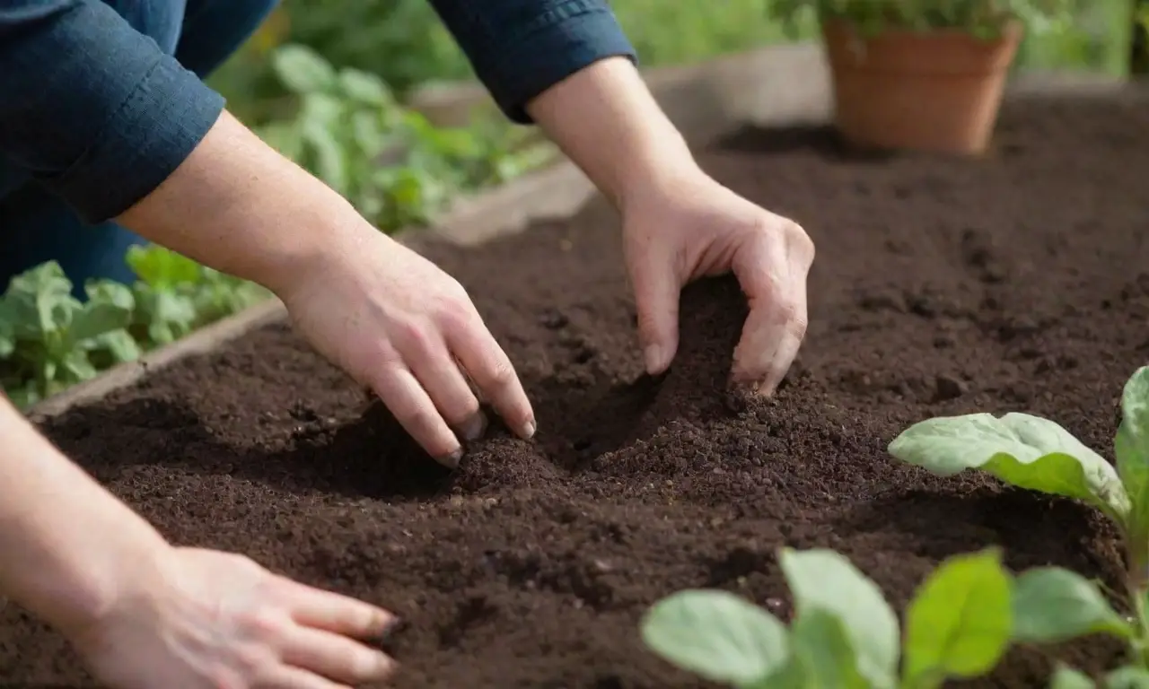 Preparación del suelo para cultivo orgánico y sostenible de hortalizas