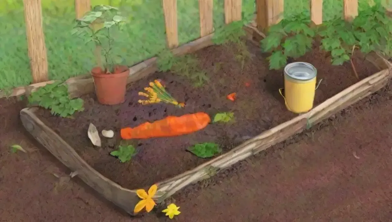 Un jardín vibrante y diverso en plena actividad natural