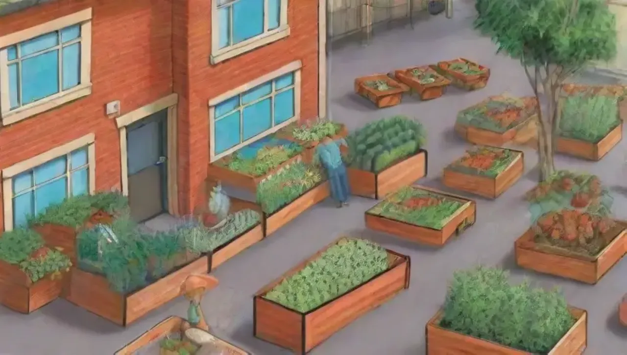 Jardines urbanos vibrantes y comunitarios promueven la sostenibilidad y la conexión entre la naturaleza y la vida citadina