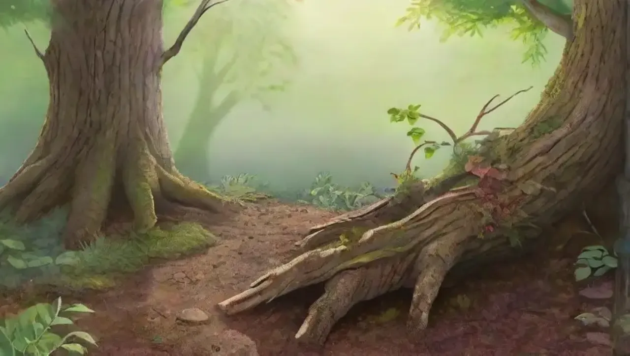 Un árbol descuidado muestra signos de abandono y desequilibrio en su entorno