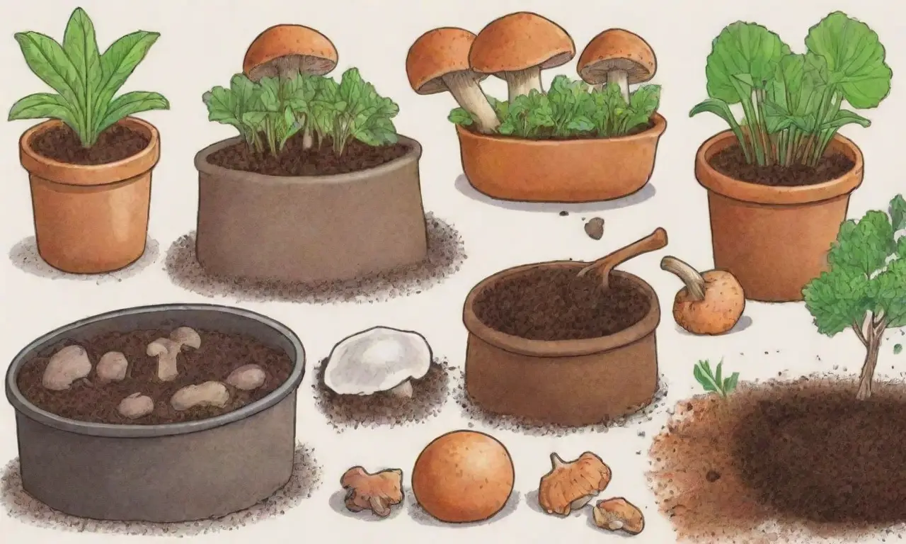 Los restos de cocina son útiles para cultivar hongos y enriquecer el compost en jardinería sostenible