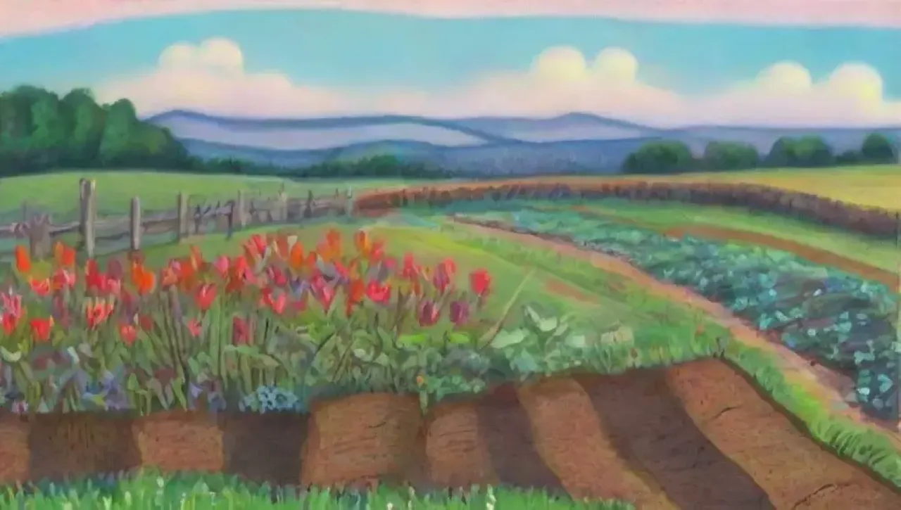 Un paisaje agrícola vibrante y lleno de vida promete una cosecha abundante