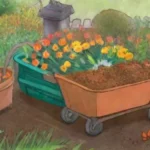Se pueden compostar residuos de jardín como hojas secas