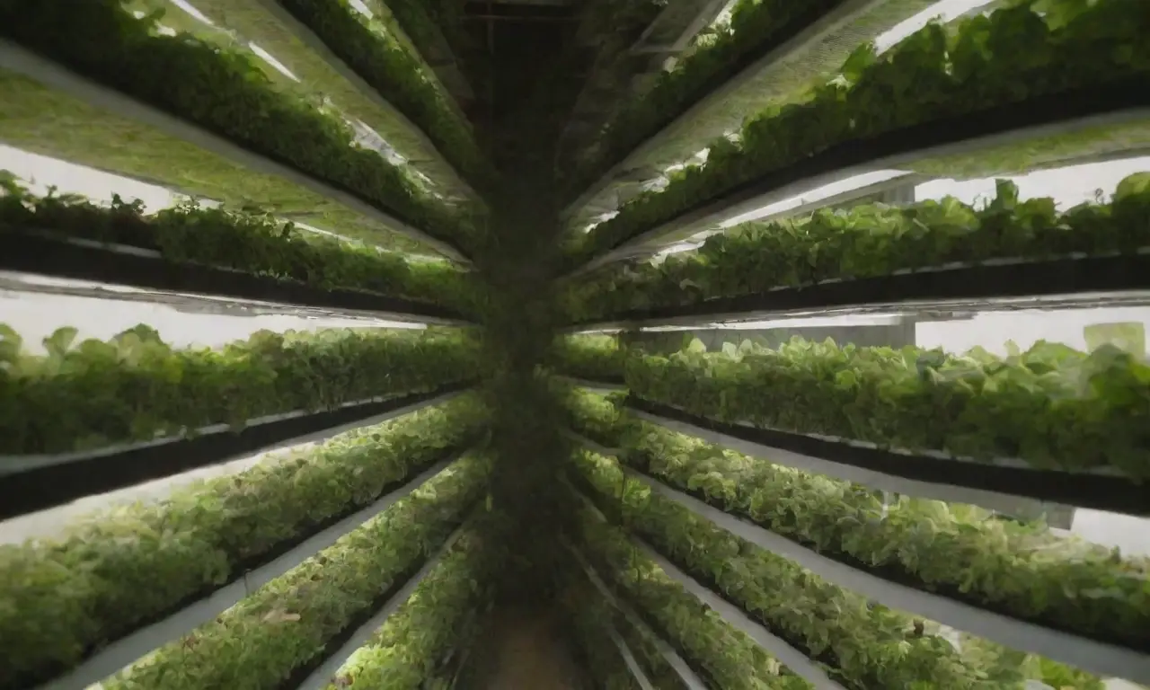 Cultivos verticales en jardines urbanos con diseños innovadores y vegetales frescos