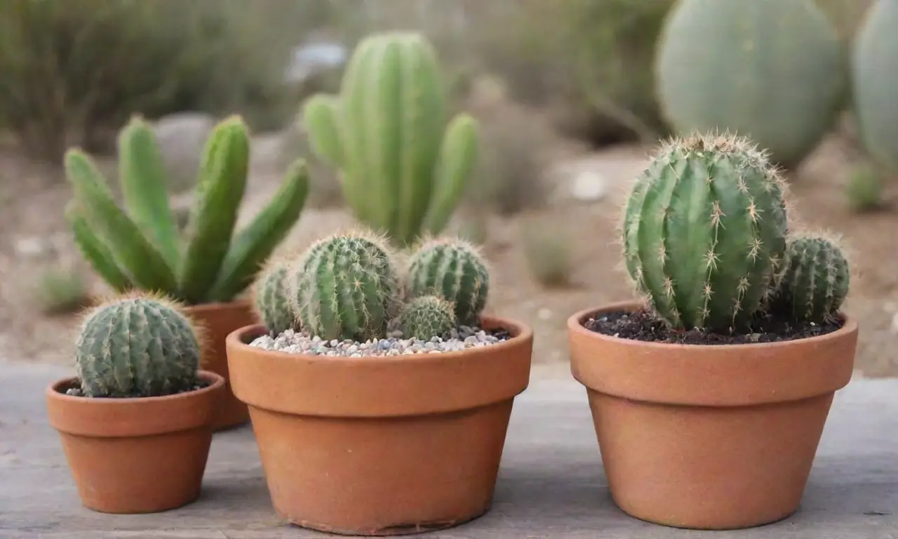Decoraciones de cactus creativas y sostenibles con colores vibrantes y diseños modernos