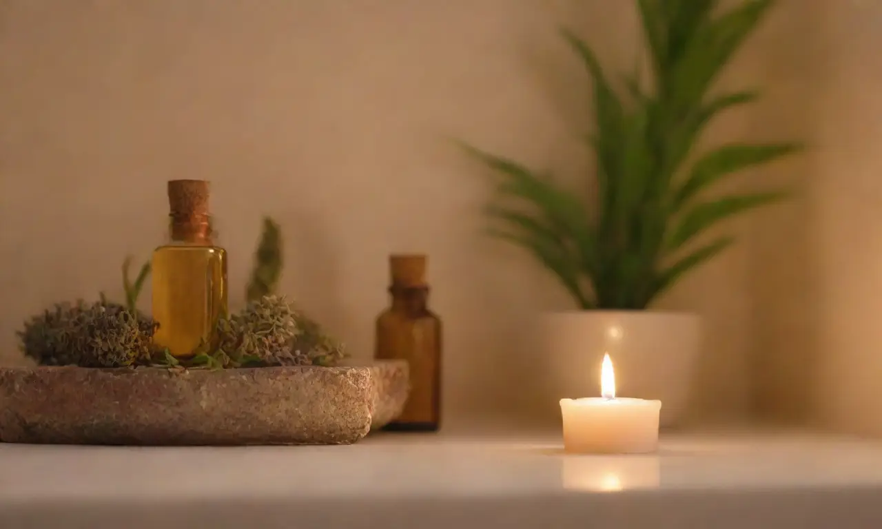 Aromaterapia casera con hierbas naturales crea un ambiente relajante y saludable
