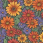 Un jardín vibrante lleno de flores y hierbas fragantes