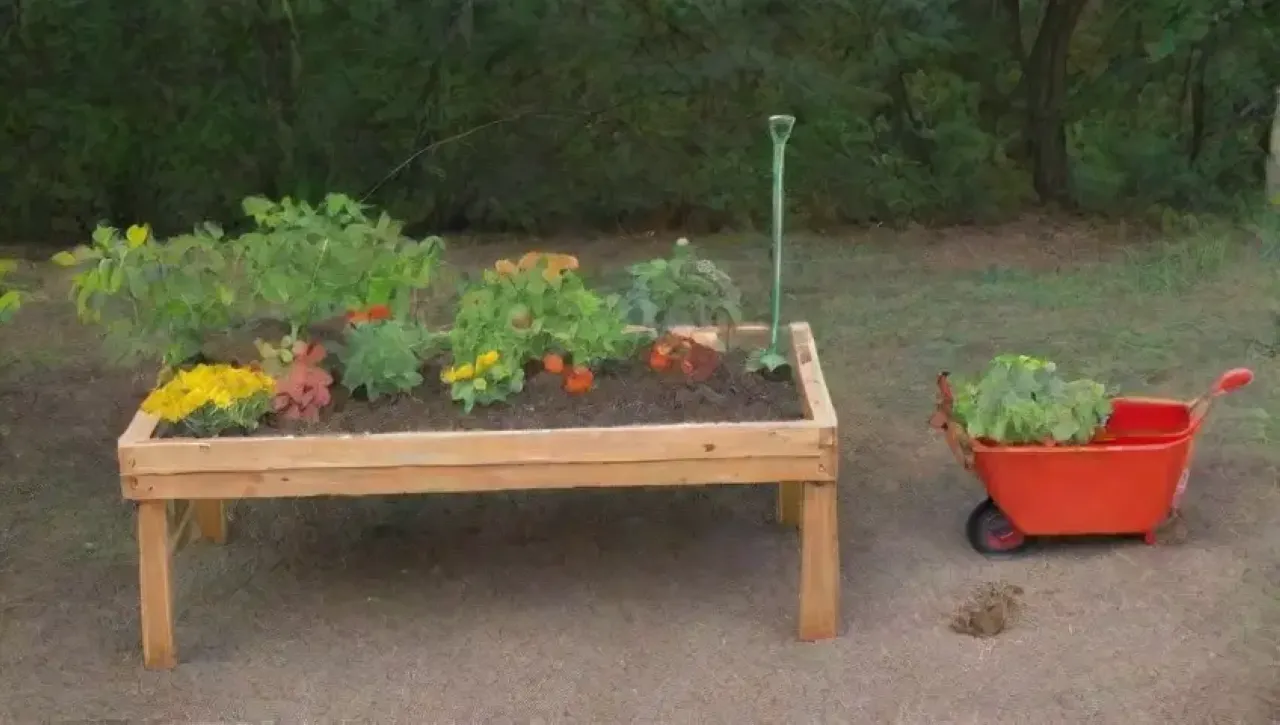 Un jardín vibrante lleno de vida y color