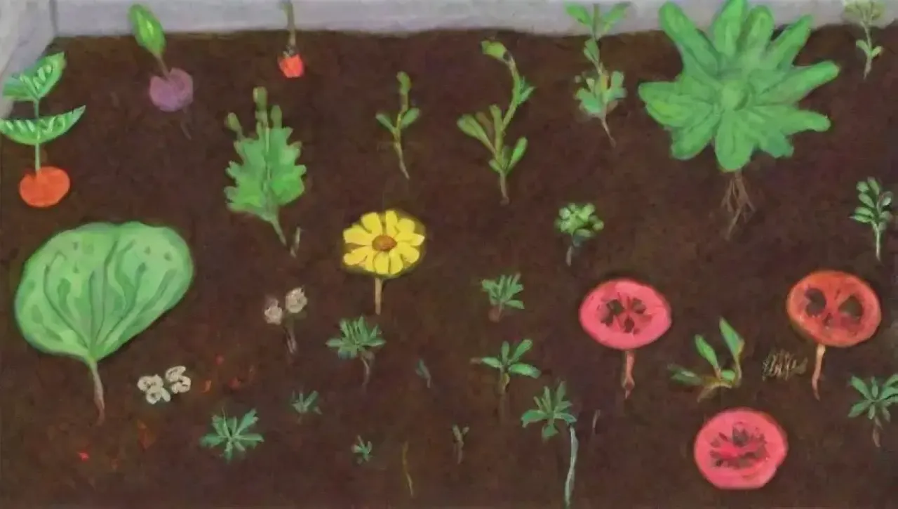 Un ecosistema vibrante y saludable florece en un jardín lleno de vida
