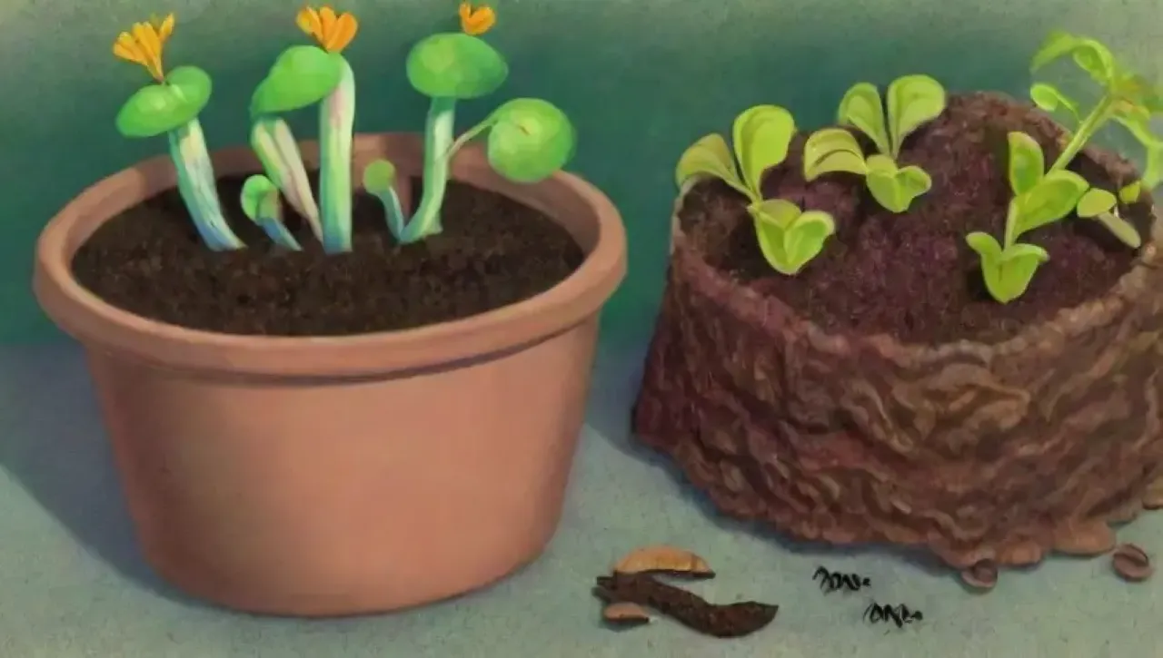 Un jardín vibrante y lleno de vida en armonía