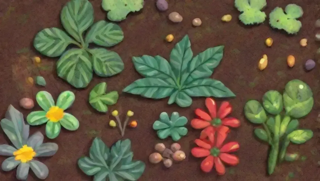 Un jardín vibrante y sostenible con diversidad de plantas y colores