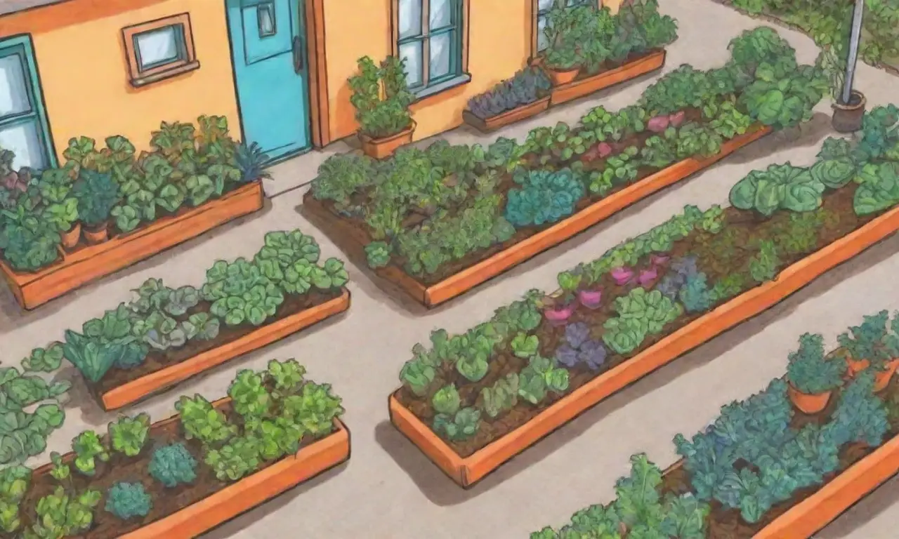 Guía para la jardinería urbana con verduras vibrantes y prácticas sostenibles