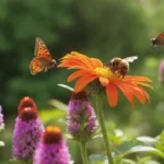 Jardín vibrante y diverso lleno de flores