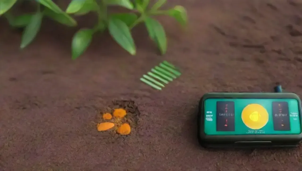 Tecnología agrícola moderna con diseño intuitivo y conectividad inalámbrica