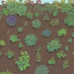 Ecosistema saludable con plantas vibrantes