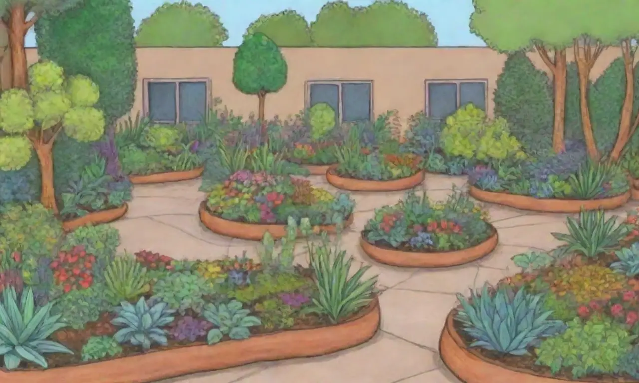 Jardines terapéuticos que fomentan la relajación y la comunidad