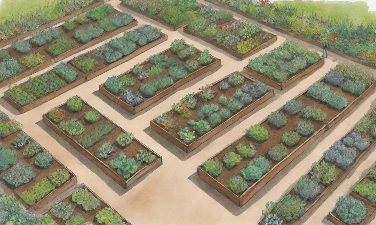 Planificación de huerto orgánico: distribución