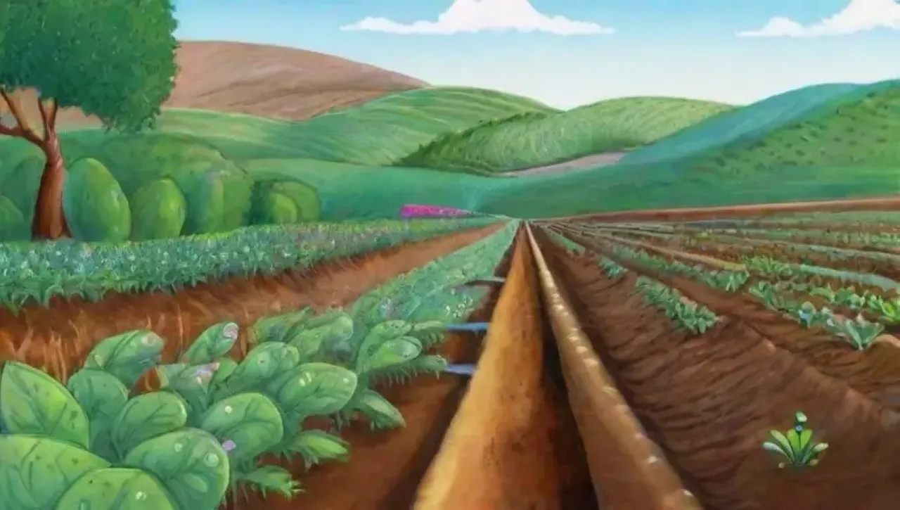 Campos verdes y vibrantes con prácticas agrícolas sostenibles y ecosistemas saludables