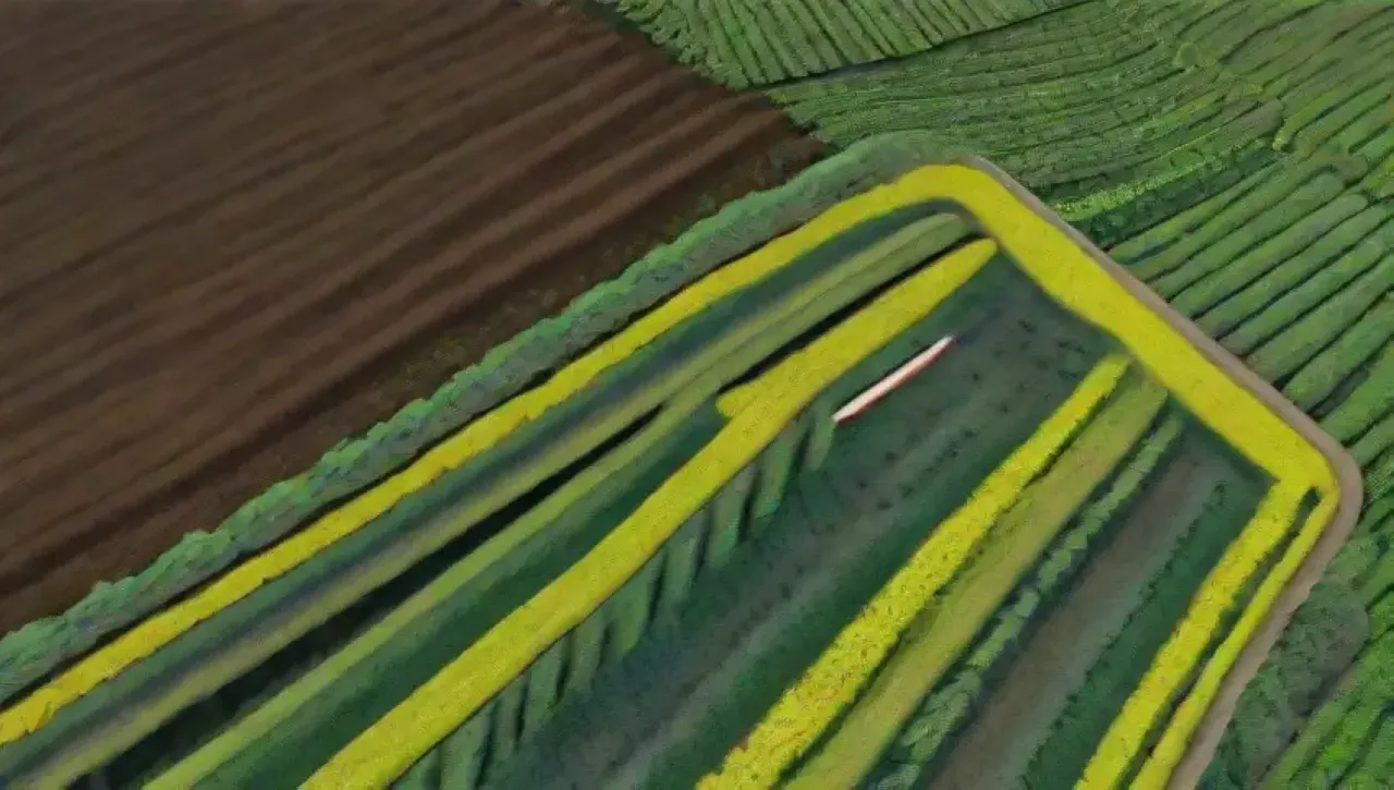 La agricultura de precisión combina tecnología y naturaleza en un paisaje vibrante y sostenible