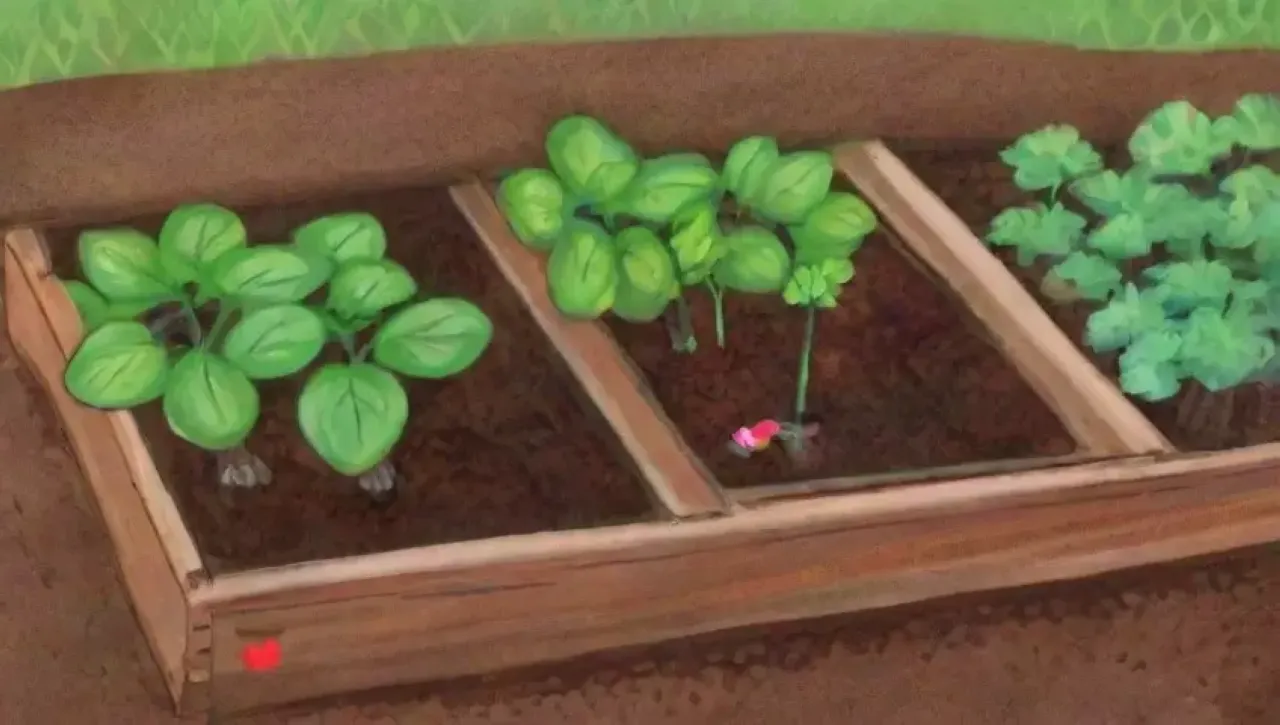 Un jardín vibrante y diverso lleno de vida y renovación
