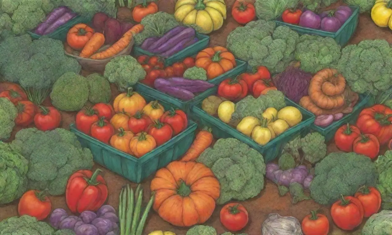 Verduras orgánicas y coloridas del huerto, opciones saludables y cultivo sostenible