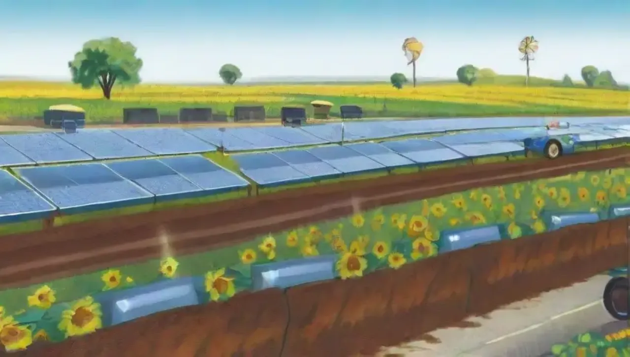 Campos verdes vibrantes con tecnología agrícola sostenible y prácticas innovadoras