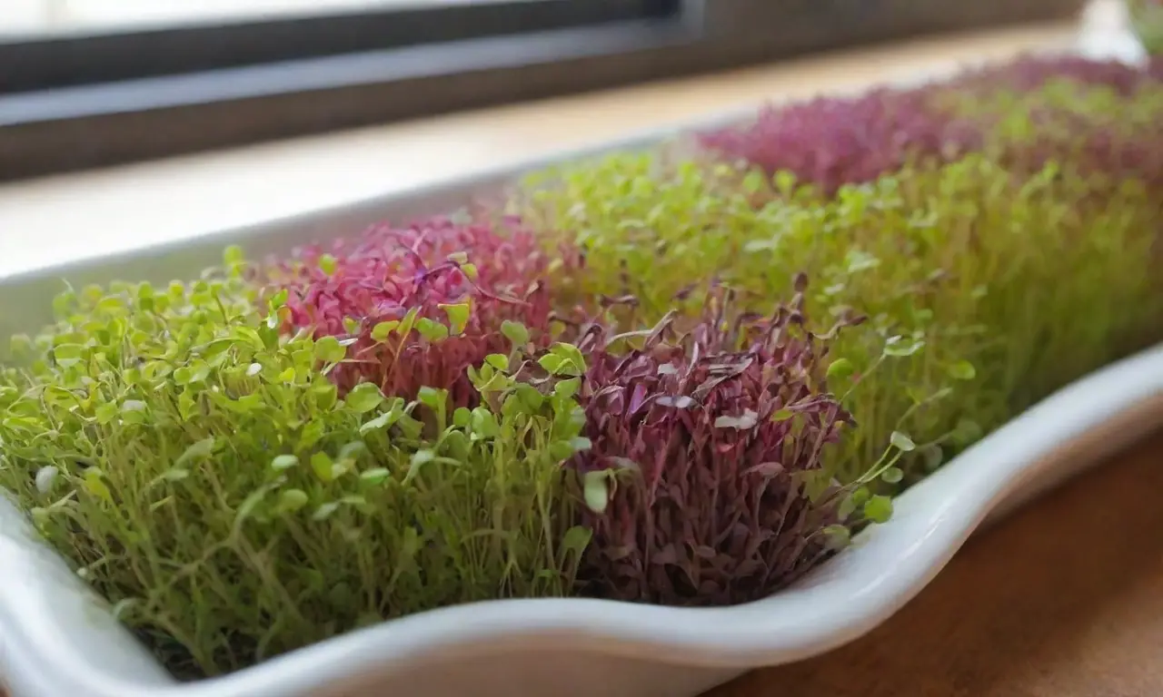 Microgreens vibrantes que enriquecen tus comidas