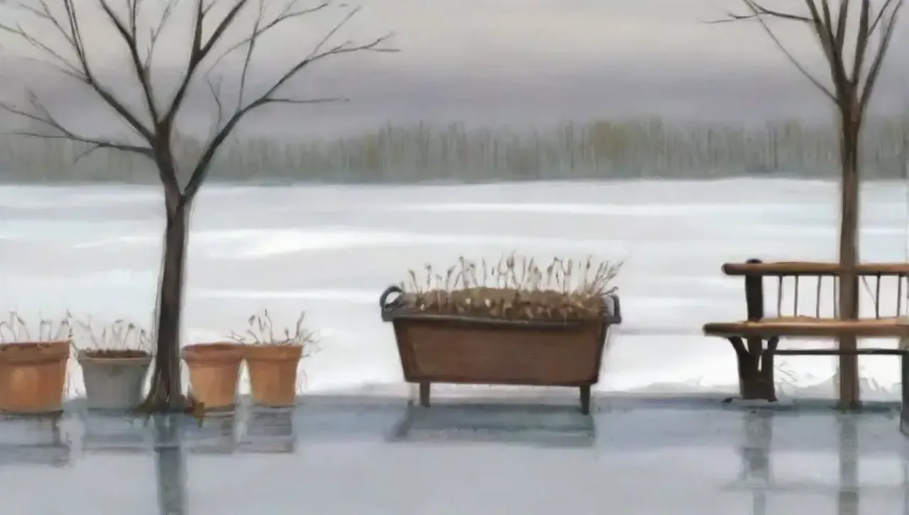 Un paisaje invernal de calma y esperanza