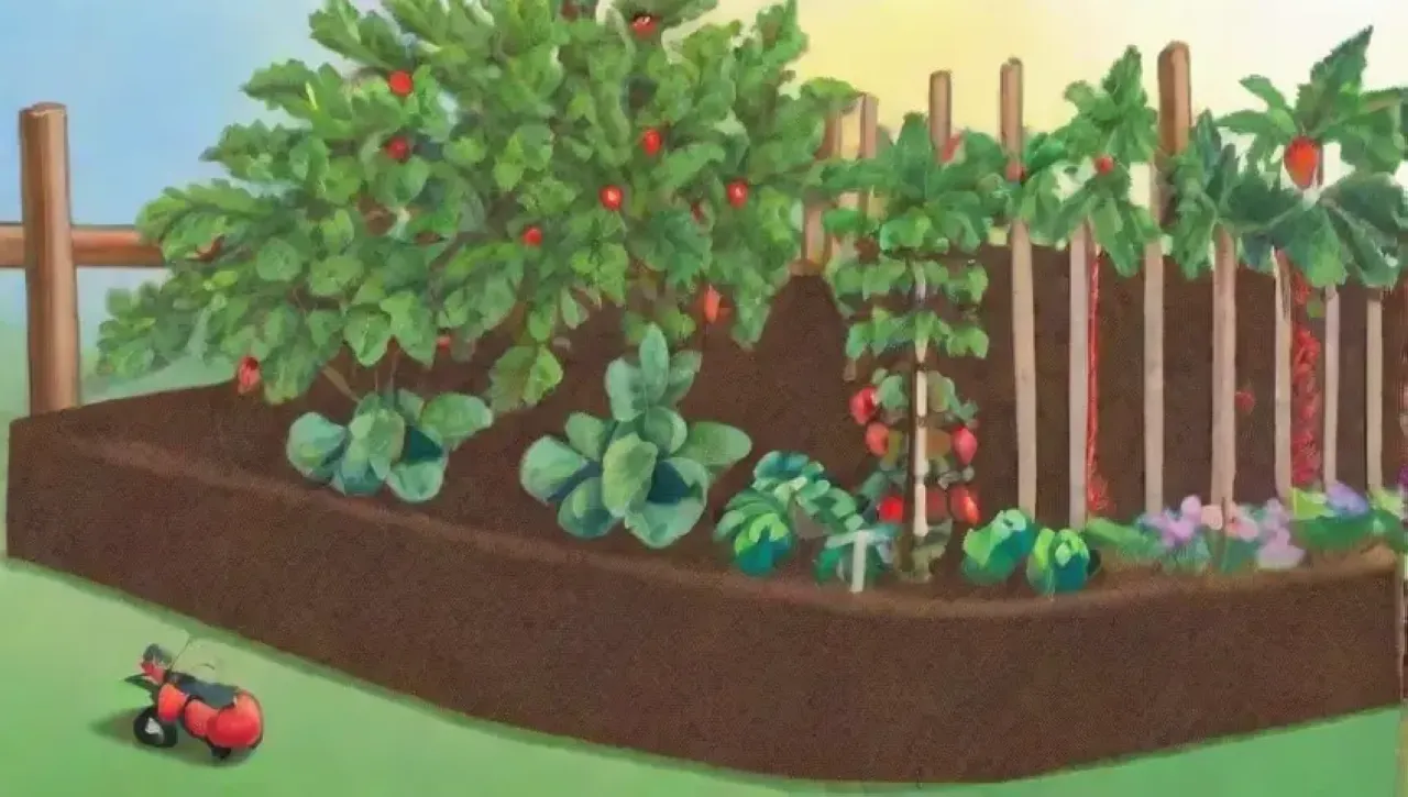 Un jardín vibrante y lleno de vida