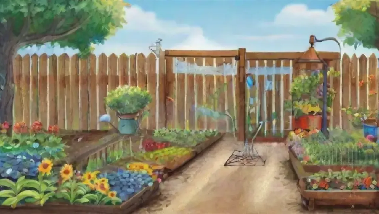 Un jardín vibrante y lleno de vida