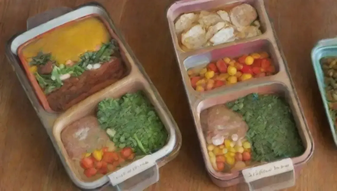 Una familia feliz disfruta de una comida colorida y acogedora en una cocina luminosa