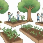 Árboles verdes y planificación sostenible para un futuro más consciente